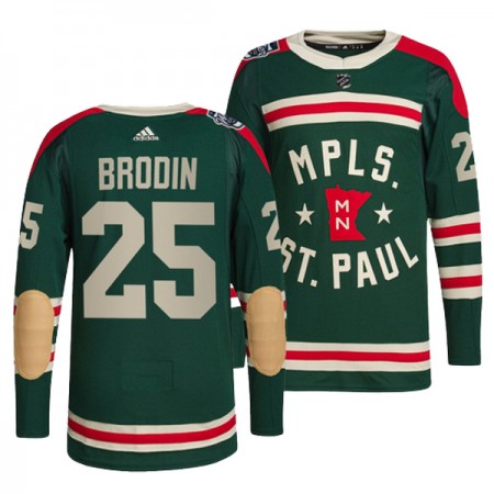 Adidas Maillot de Hockey Minnesota Wild Jonas Brodin 25 Vert Winter Classic Authentic - Homme Adidas Maillot de Hockey Minnesota Wild Jonas Brodin 25 Vert Winter Classic Authentic - Homme